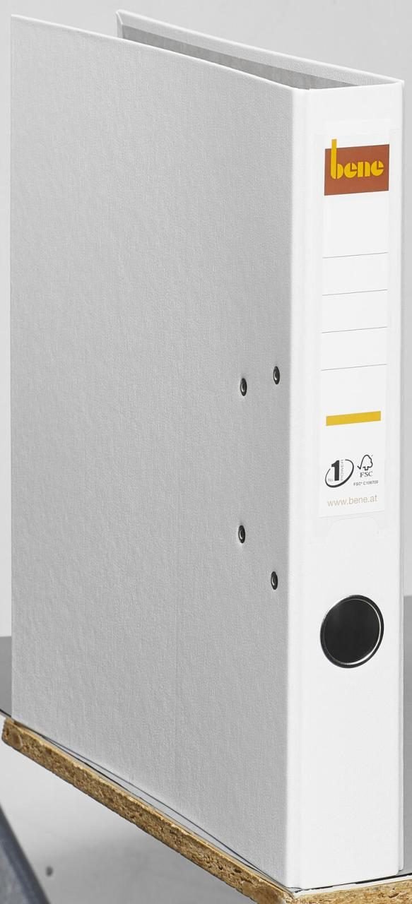 bene Ordner Rückenbreite 5.2 cm DIN A4 Kunststoff weiß