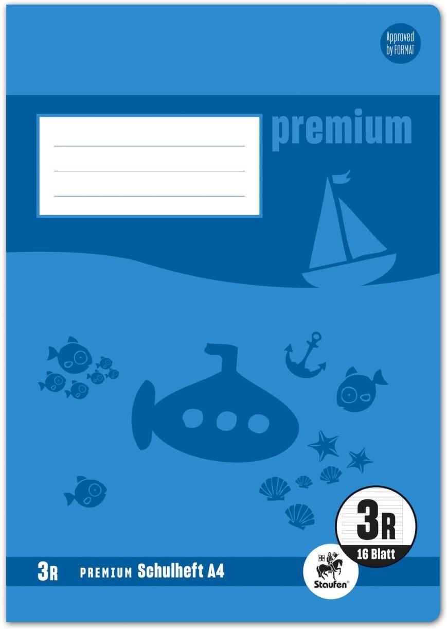 Staufen® Schulheft liniert DIN A4 16 Blätter