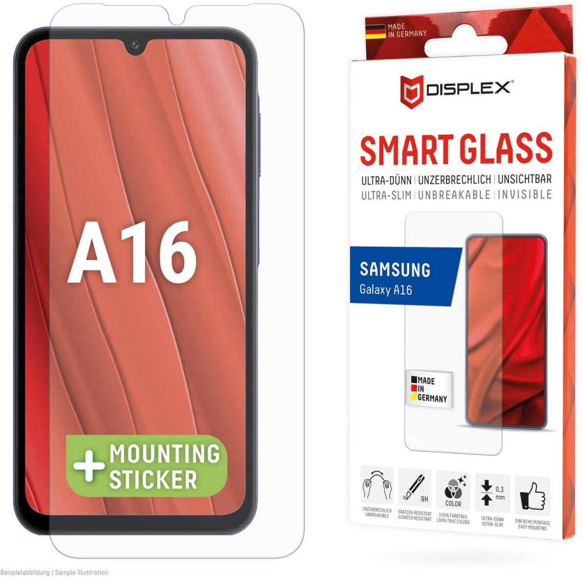 Thumbnail - DISPLEX Smart Glass (9H) für Samsung Galaxy A16