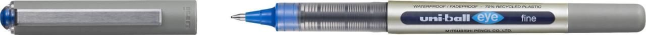 Thumbnail - uni-ball eye fine UB-157 Tintenroller silber 0,4 mm Schreibfarbe blau - 12 Stück