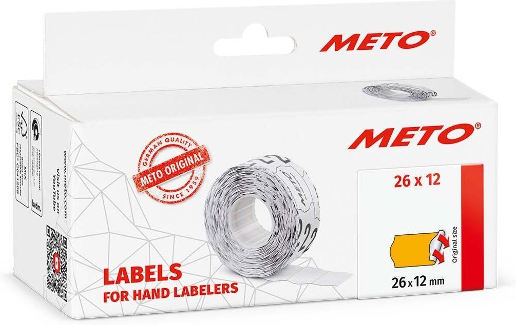 Thumbnail - METO Preisetiketten 26,0 x 12,0 mm