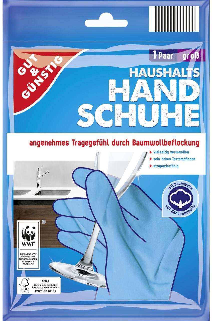 GUT&GÜNSTIG Einmalhandschuhe L blau