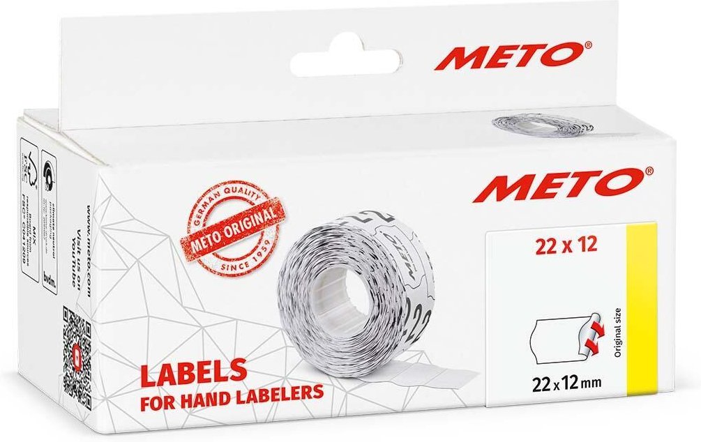 Thumbnail - METO Preisetiketten 22,0 x 12,0 mm