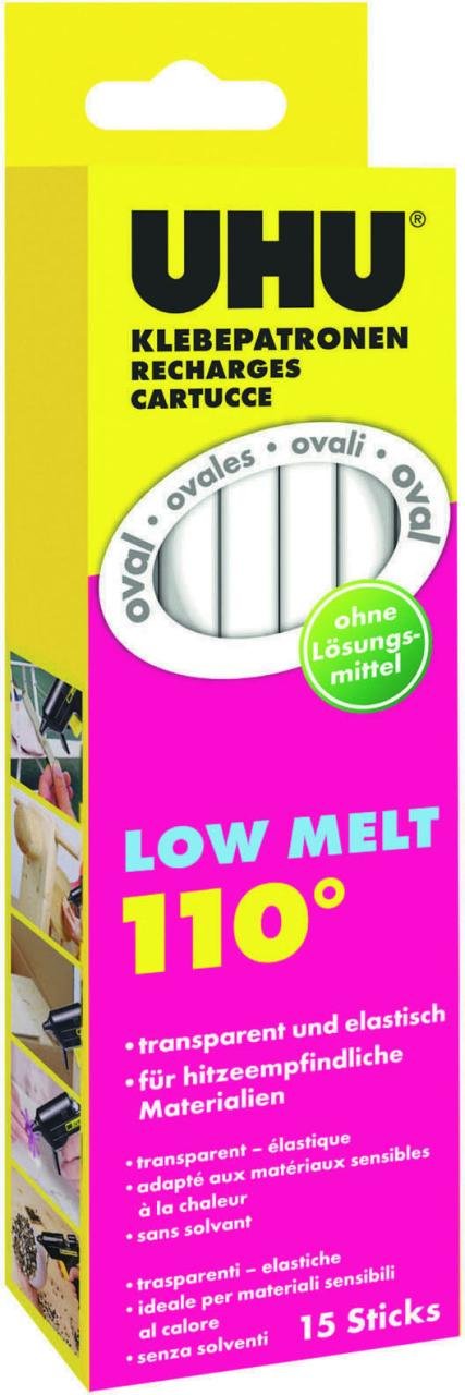 Thumbnail - UHU Heißklebesticks LOW MELT 110 transparent