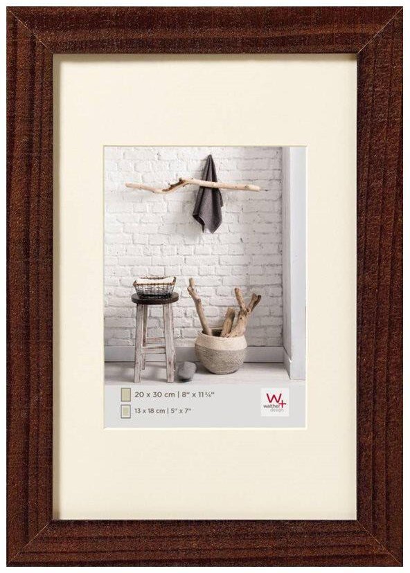walther design Bilderrahmen Home 35,1 x 45,1 cm nussbaum