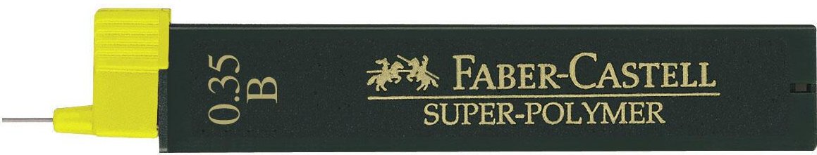 FABER-CASTELL Bleistiftminen B 0.35 mm schwarz