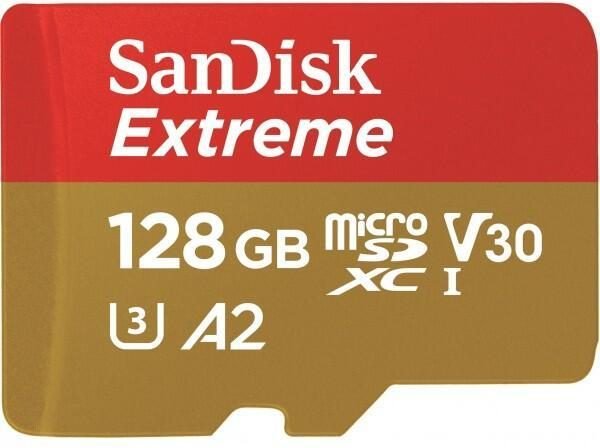SanDisk Extreme microSDXC Speicherkarte 128GB + SD Adapter