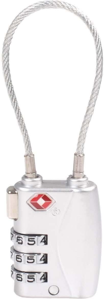 pavo TSA-Schloss silber