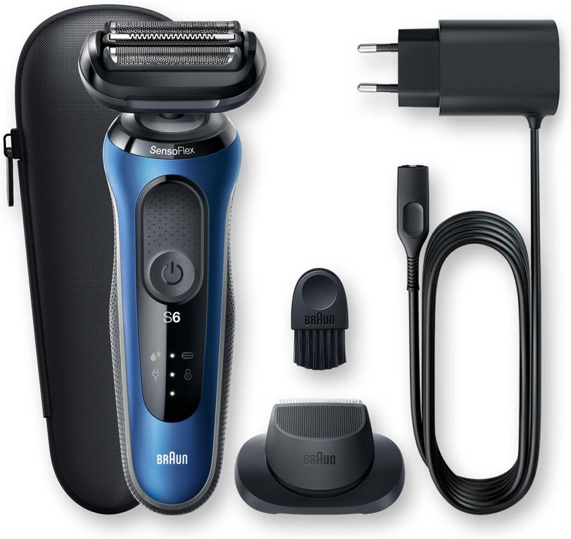 Braun Rasierer Series 6 60-B1200s Wet&Dry blau/schwarz (276067)