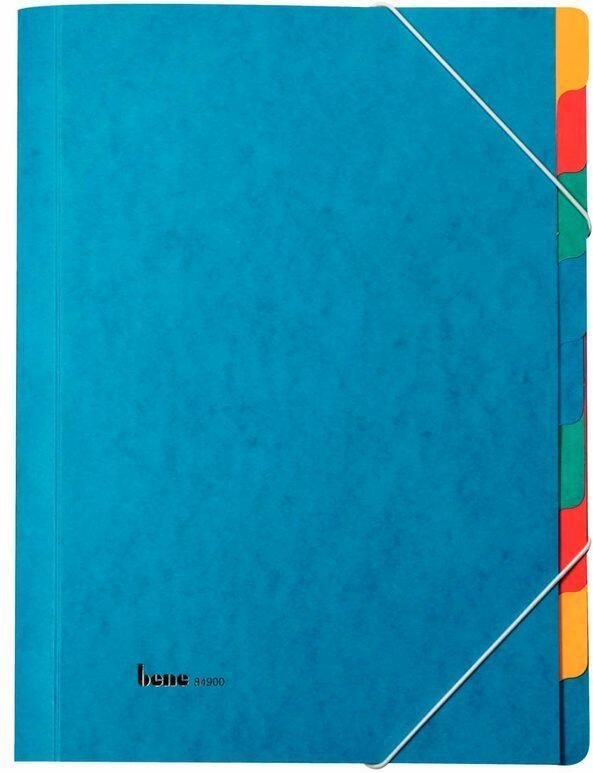 bene Ordnungsmappe DIN A4 9-Fach blau