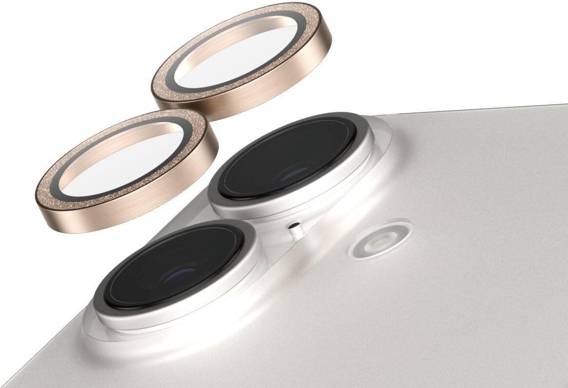 SAFE. by PanzerGlass® Camera Kameraschutz Glitter Gold für iPhone 16 & 16 Plus