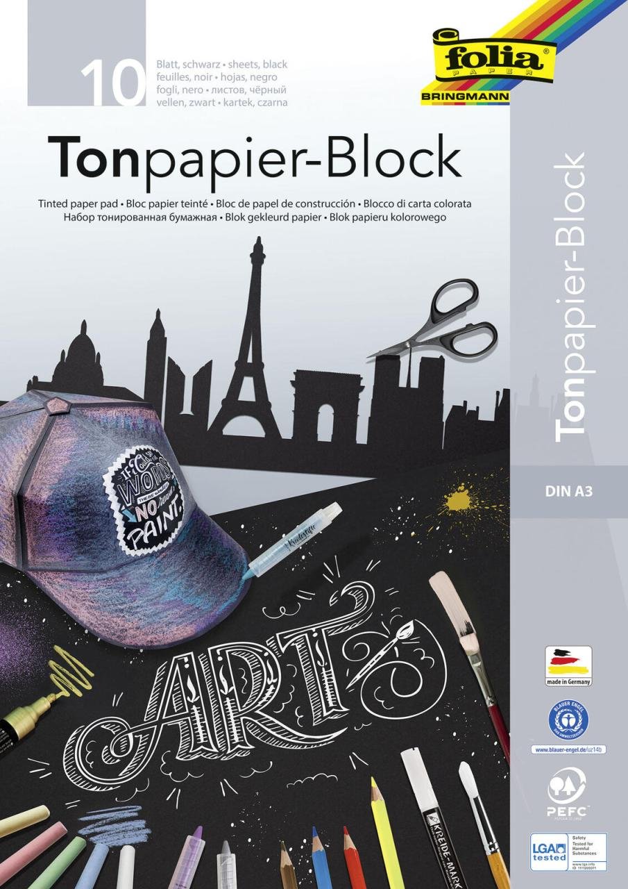 folia Zeichenblock DIN A3 10 Blatt
