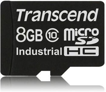 Transcend Industrial microSDHC Speicherkarte 8 GB