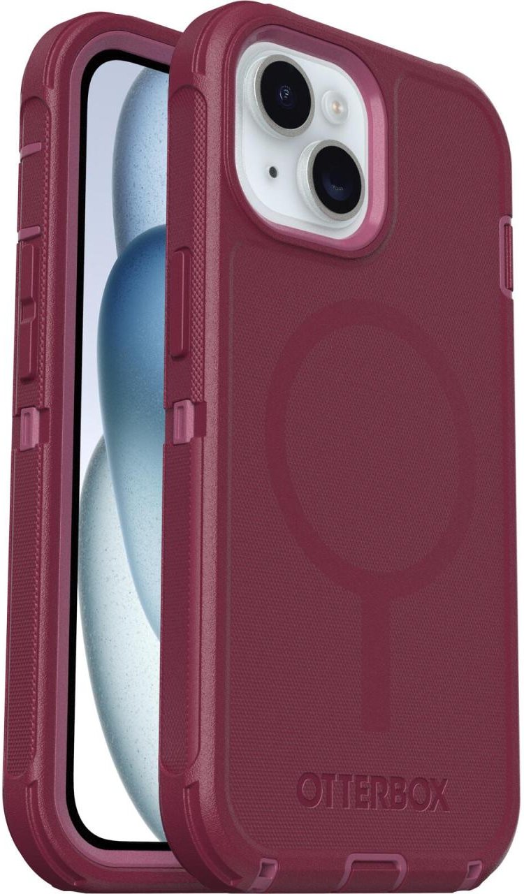 Thumbnail - OtterBox Defender MagSafe für das Apple iPhone 16e/15/14/13 - Foxberry - pink