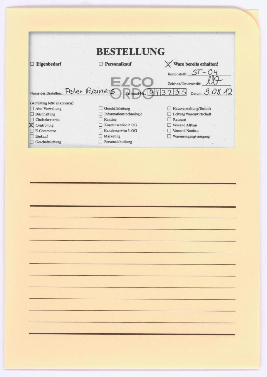 Thumbnail - ELCO Sichthüllen DIN A4 chamois