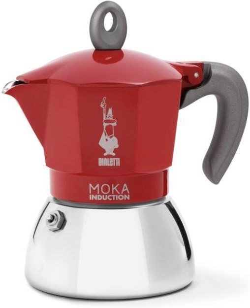 Thumbnail - Bialetti Moka Induktion - Espressokocher mit Bi-Layer-Kessel - rot - für 4 Tassen