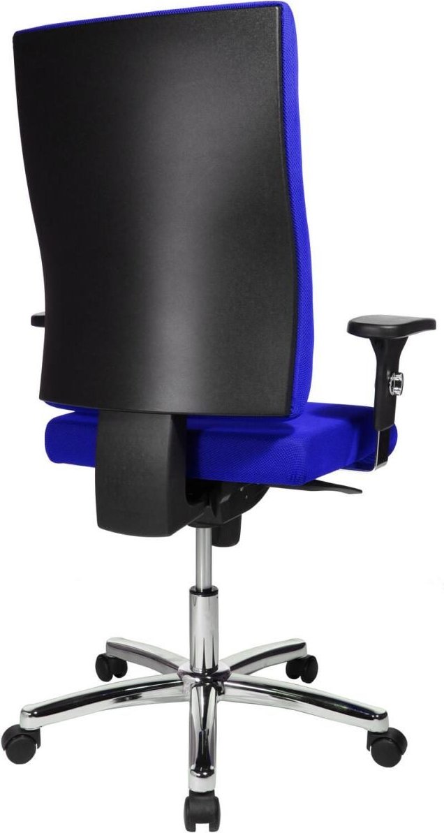 Bürostuhl Unni Med Deluxe blau, Gestell chrom