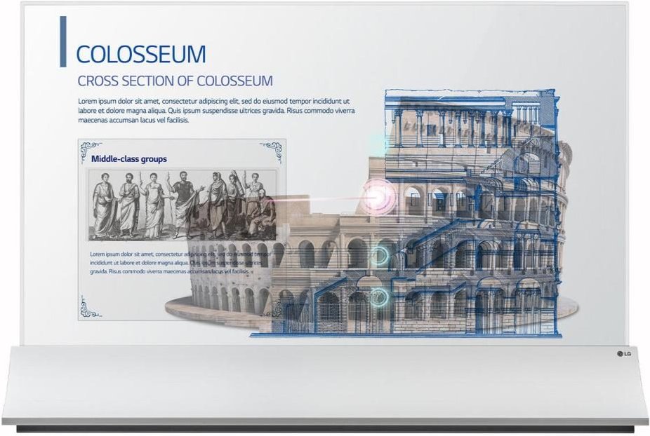 LG 55EW5PG-S Digital Signage transparentes OLED Display 139,7cm 55 Zoll