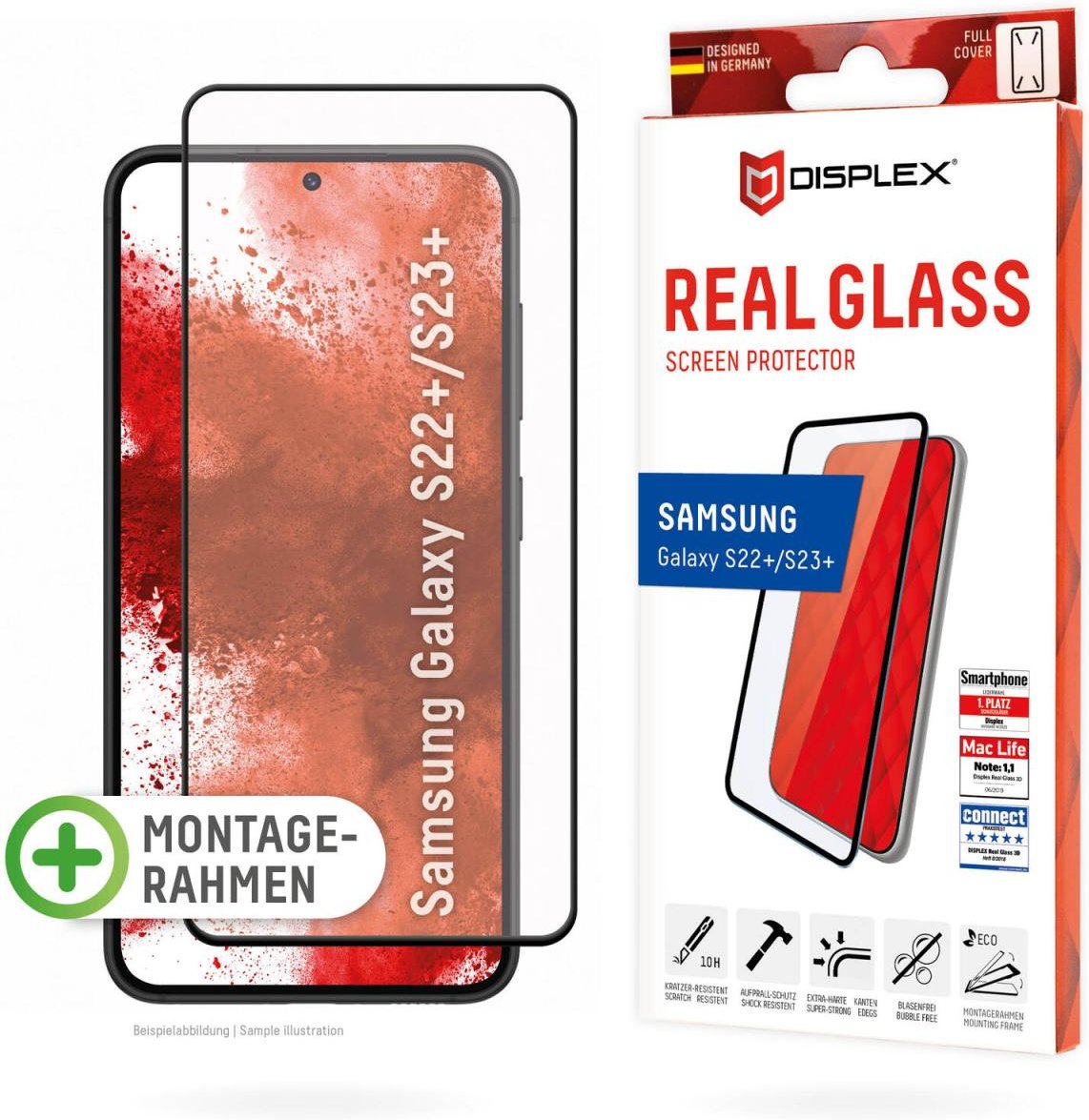 DISPLEX Premium Full Cover Schutzglass für Samsung Galaxy S22+/S23+