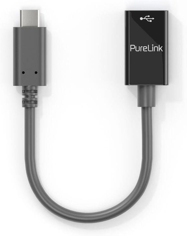 Thumbnail - PureLink USB-C auf USB-A Adapter - USB 3.1 Gen 1 - iSerie - schwarz - 0,10m