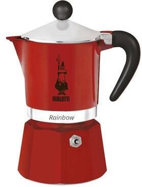 0 Bialetti Rainbow - Espressokocher - rot - für 6 Tassen