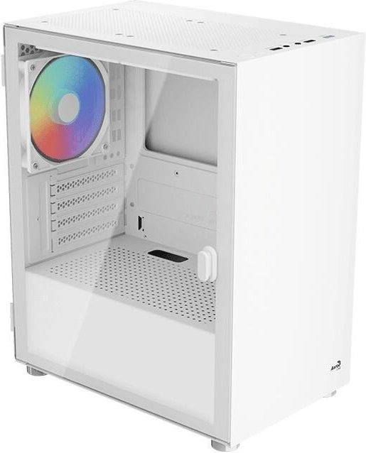 AeroCool PC Gehäuse CS-111-G-WT-v1 Mini-Tower Weiß