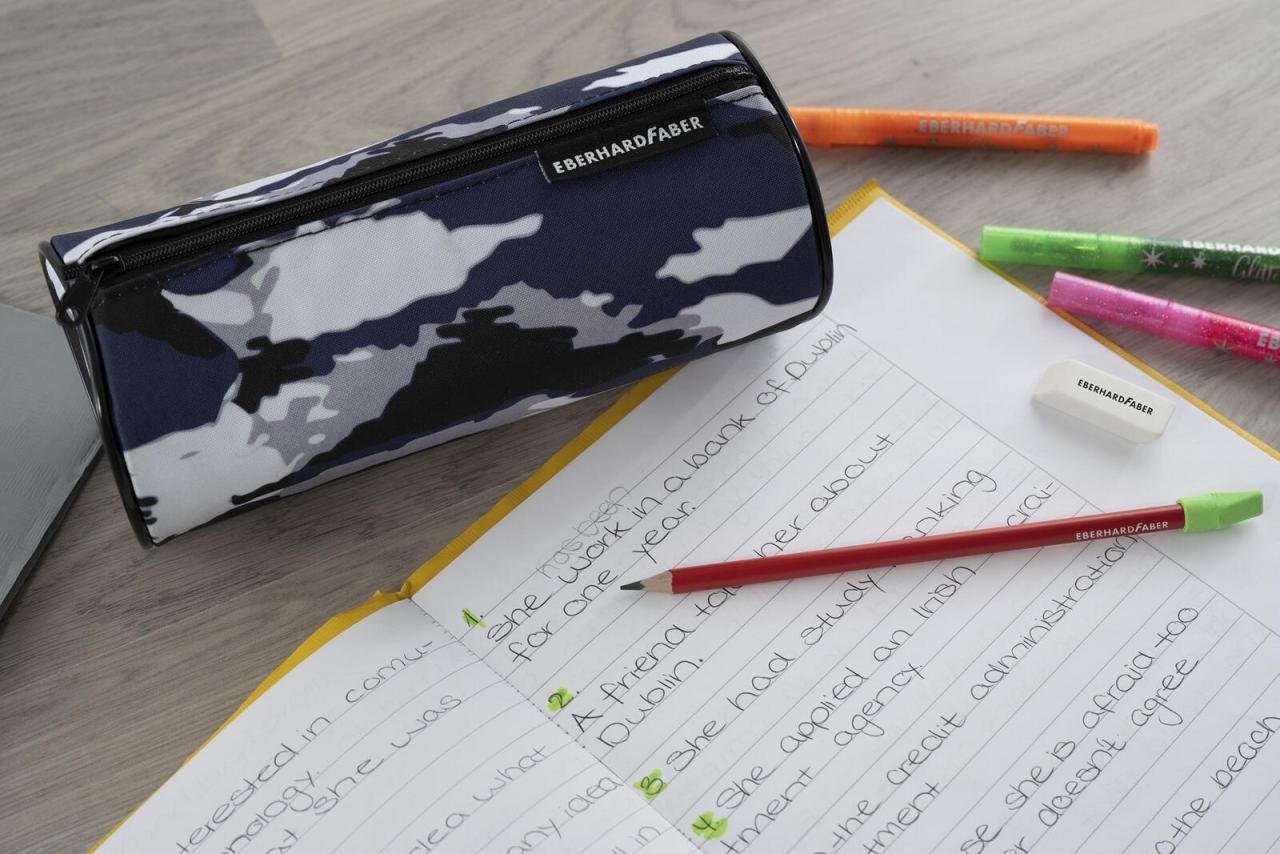 EBERHARD FABER Schlampermäppchen Camouflage grau