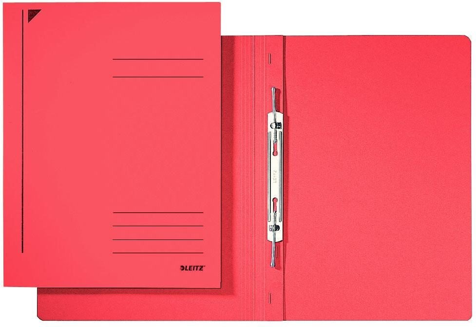 LEITZ Spiralhefter DIN A4 Colorspankarton rot