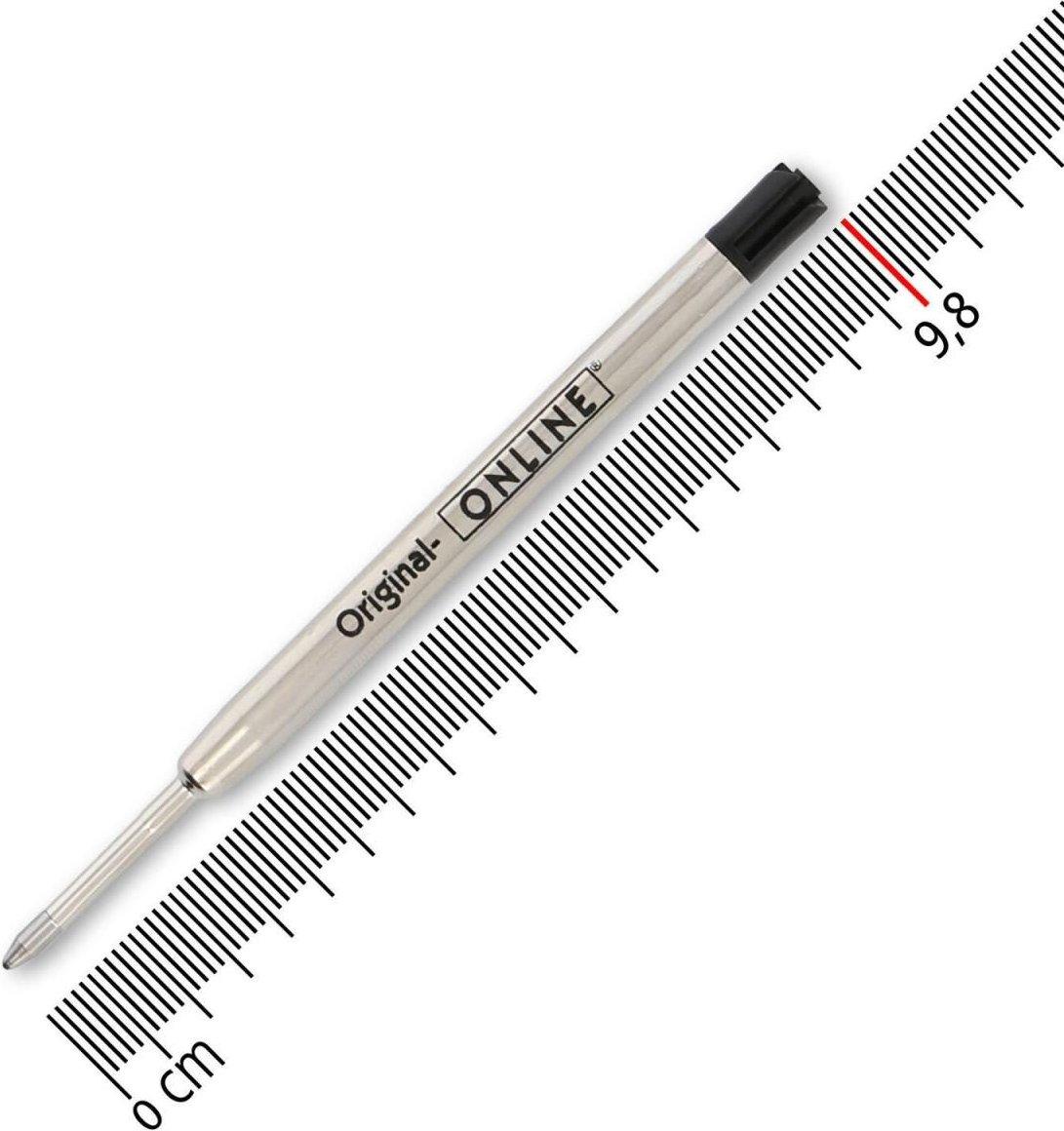 ONLINE® Kugelschreiberminen für Großraumminen-Kugelschreiber 0.6 mm Schwarz