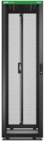 APC Easy Rack Flatpack, 600mm/42HE/1000mm, mit Dach, Seitenwand, Rollen, Füße, 4 Halterungen, ohne Boden, schwarz