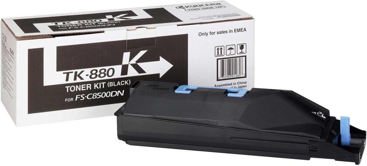 Kyocera Original TK-880K Toner schwarz 25.000 Seiten (1T02KA0NL0) für FS-C8500DN
