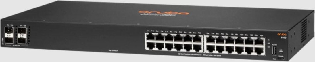 HPE Networking CX6100 Switch 24-Port 1GBase-T 4-Port 10G SFP+ rackmountfähig
