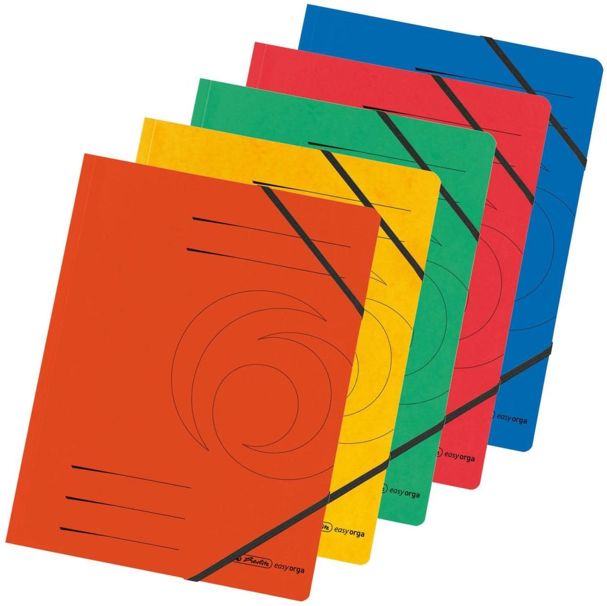 Thumbnail - herlitz Eckspanner Easy Orga DIN A4 je 1x orange, gelb, grün, rot, blau