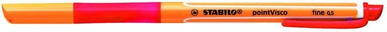 STABILO pointVisco Gelschreiber 0.5 mm, Schreibfarbe: Rot