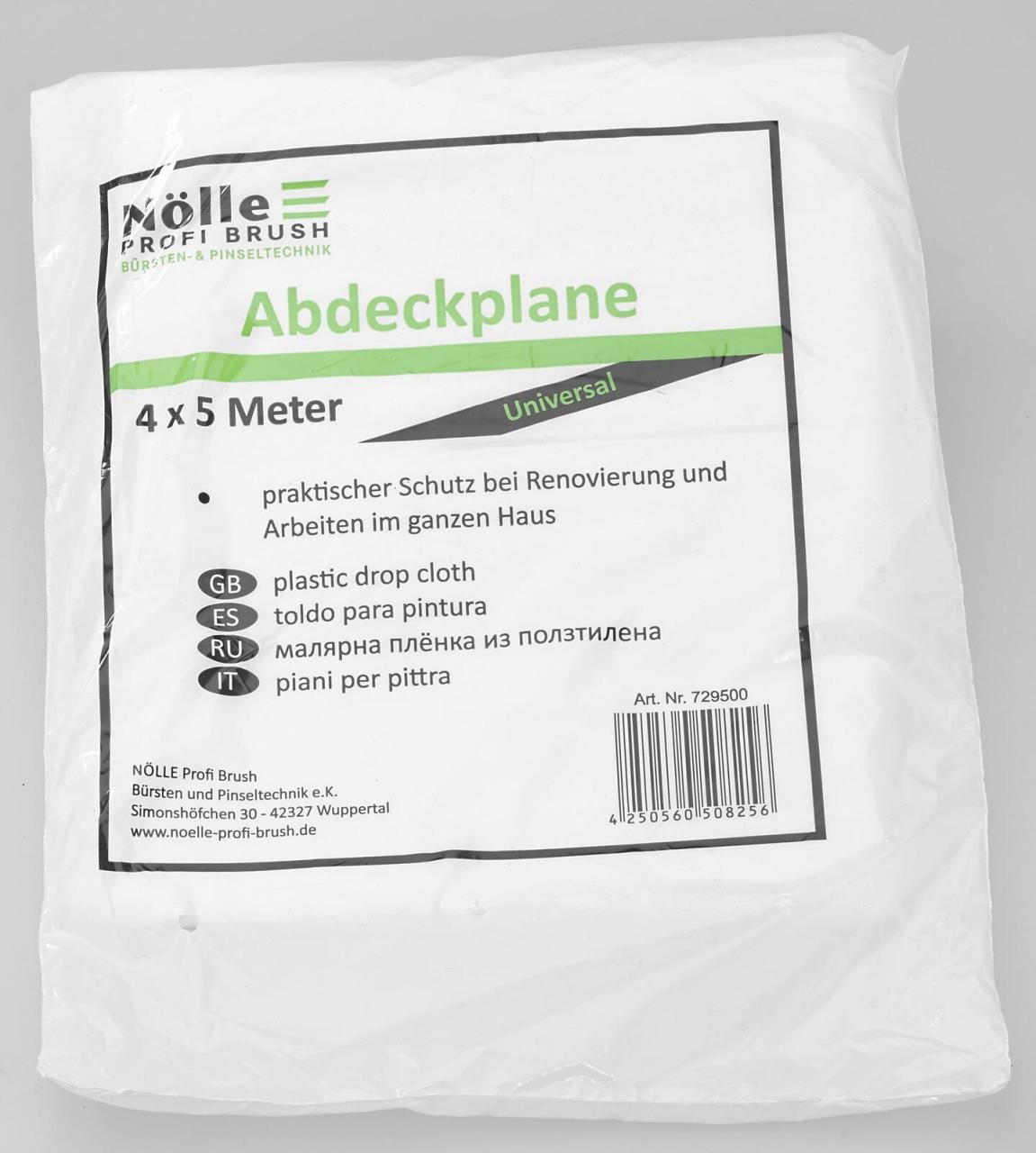 Nölle Abdeckfolie 6 mikron weiß 4,0 x 5,0 m