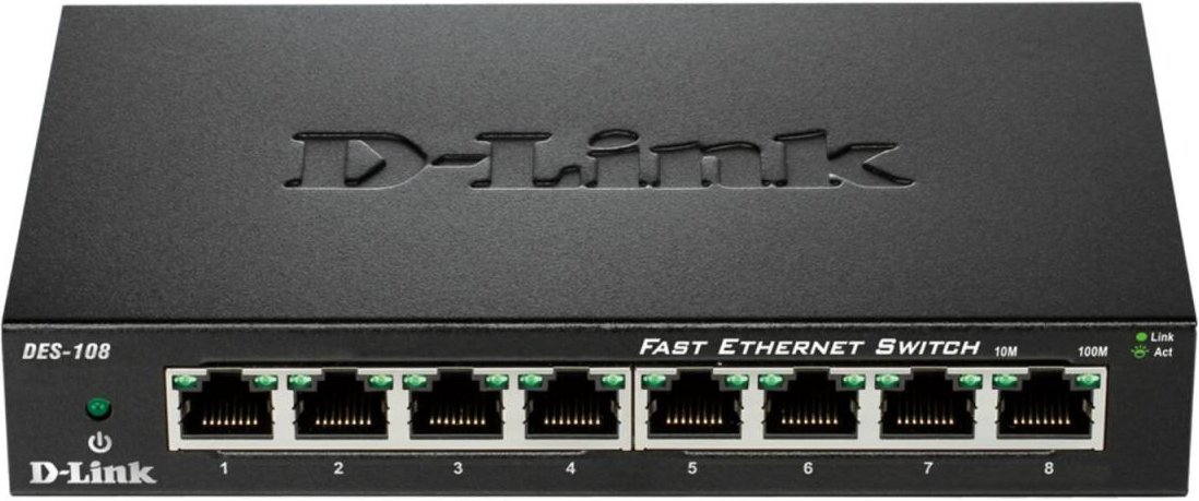 D-Link DES-108 8-Port 100MBit/s Switch