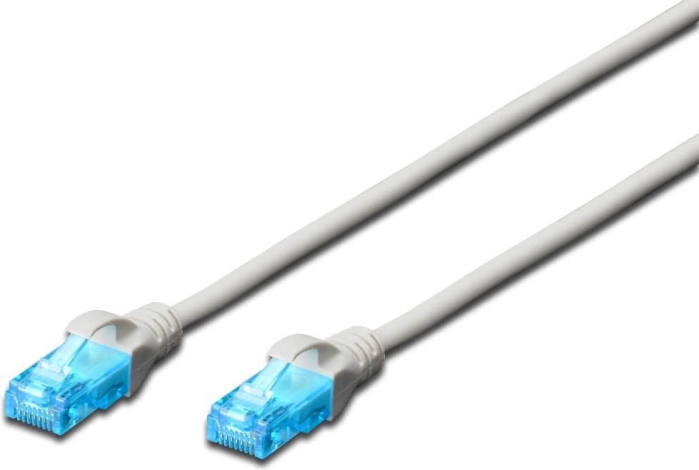 DIGITUS Patch-Kabel RJ-45 (M) zu RJ-45 (M) 20 m CCA U/UTP Cat 5e grau (DK-1512-200)