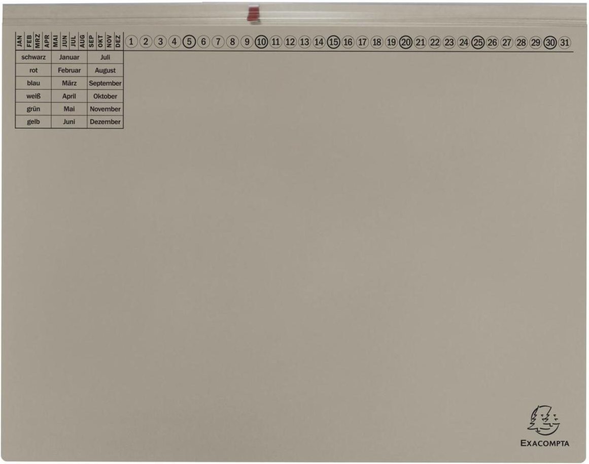 Exacompta Exaflex Premium Hängehefter Amtsheftung DIN A4 grau