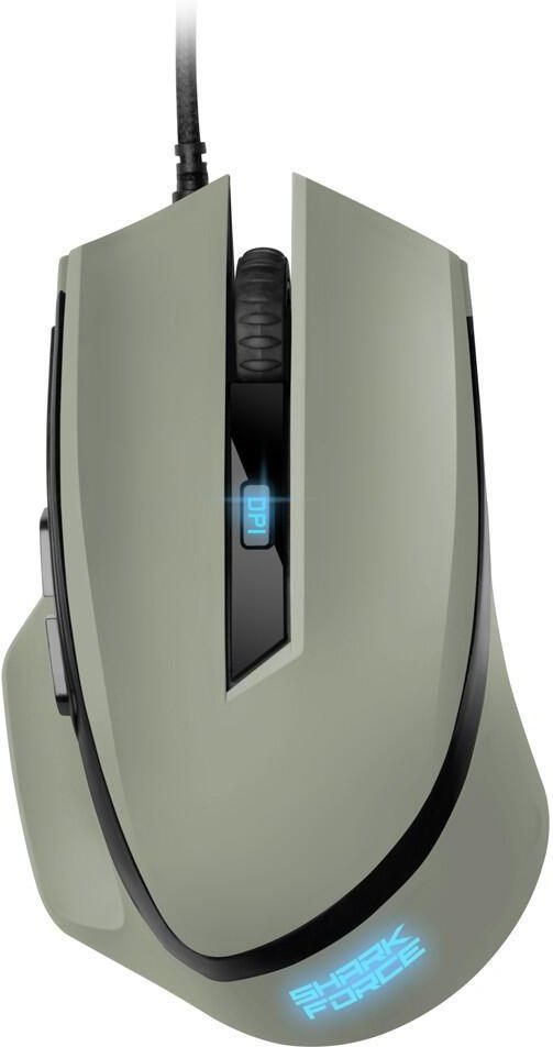 Sharkoon SHARK Force II Gaming-Maus, militär-grau