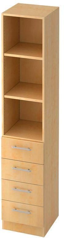 HAMMERBACHER Regalschrank 7600 RE, V7600/3/3/RE ahorn