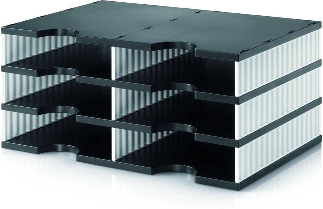 Thumbnail - styro Sortierstation DIN C4 6-Fach schwarz/weiß