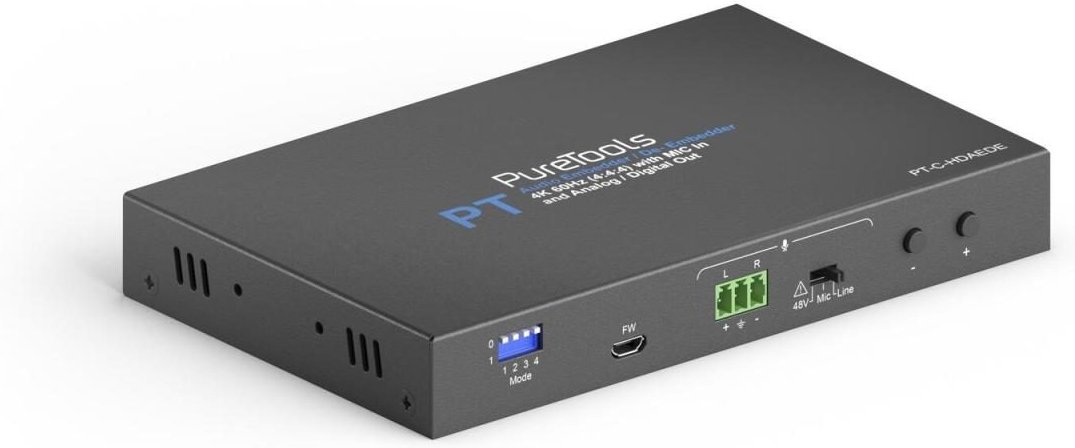 PureTools - HDMI 2.0 Audio Inserter and Extractor, 4K (60Hz 4:4:4)