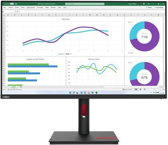 0 Lenovo ThinkVision T32h-30 Monitor 80cm (31.5")