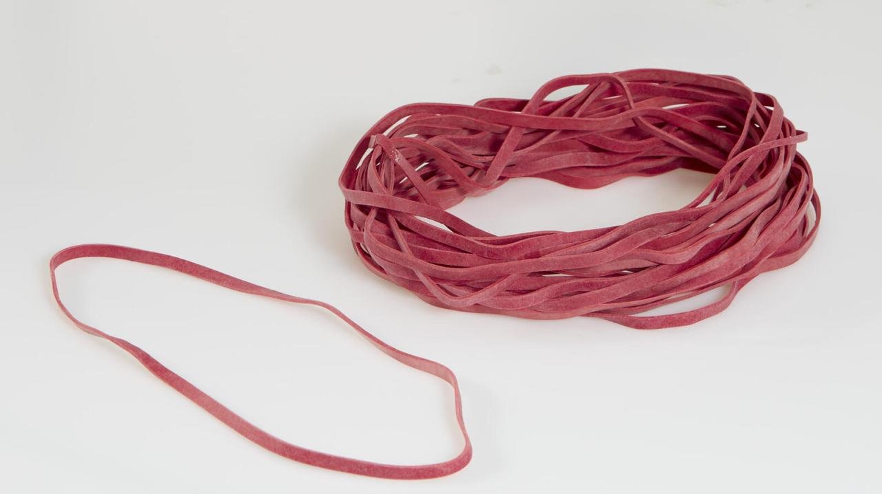 Gowi Gummibänder 13 cm 180 St. rot