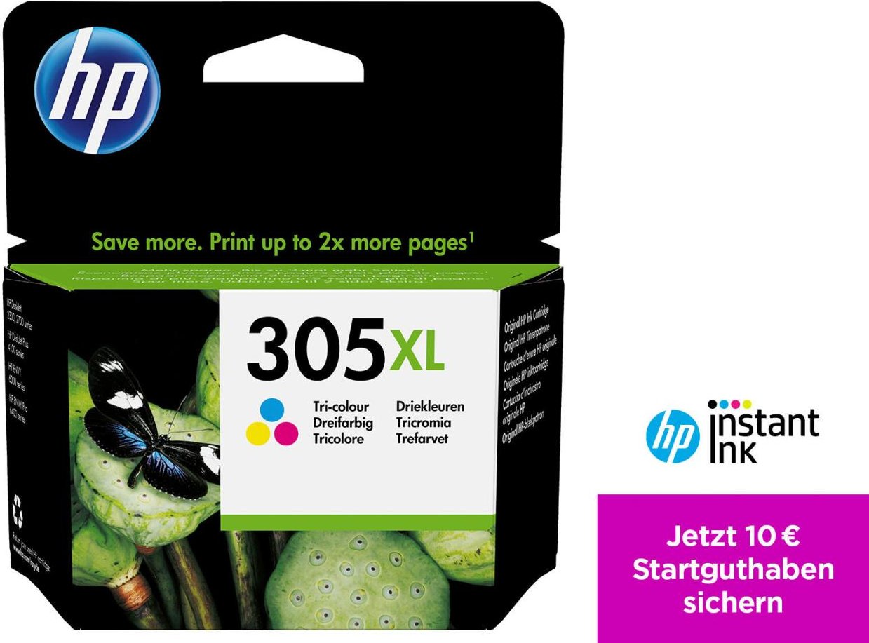 HP Original 305XL Druckerpatrone - cyan, magenta, gelb (3YM63AE)