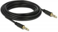 Thumbnail - DeLOCK Klinkenkabel 3,5 mm 4 Pin Stecker zu Stecker 5 m schwarz