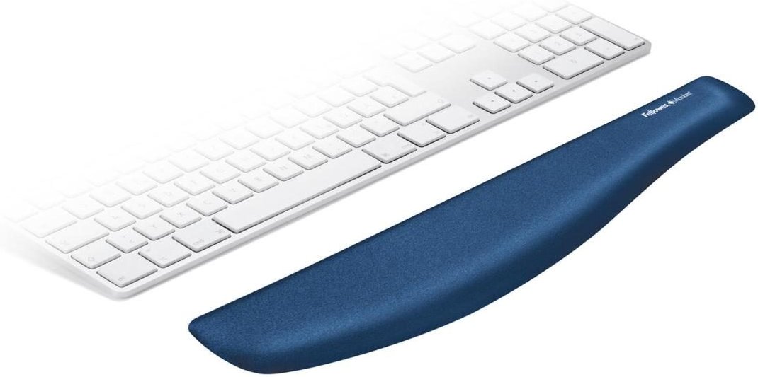 Fellowes Tastatur-Handballenauflage PlushTouch blau