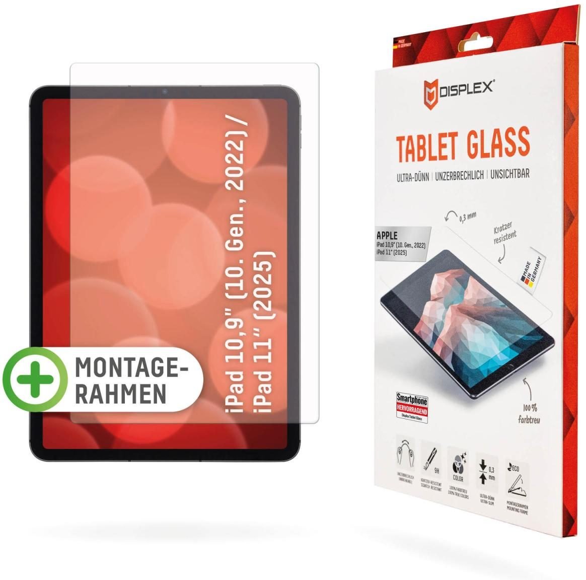DISPLEX Tablet Glass iPad 10,9" (10. Gen., 2022)/11" (11. Gen., 2025)