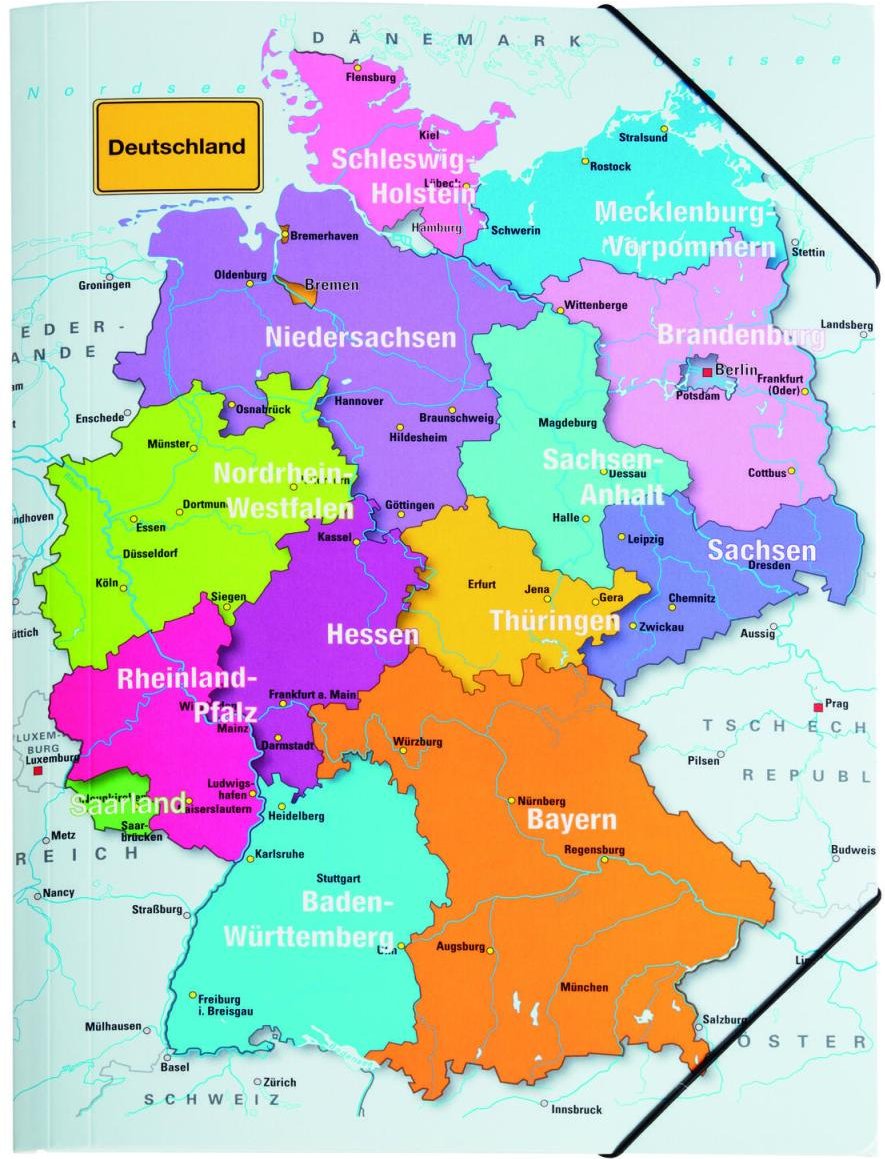 PAGNA Eckspanner A3 Deutschlandkarte