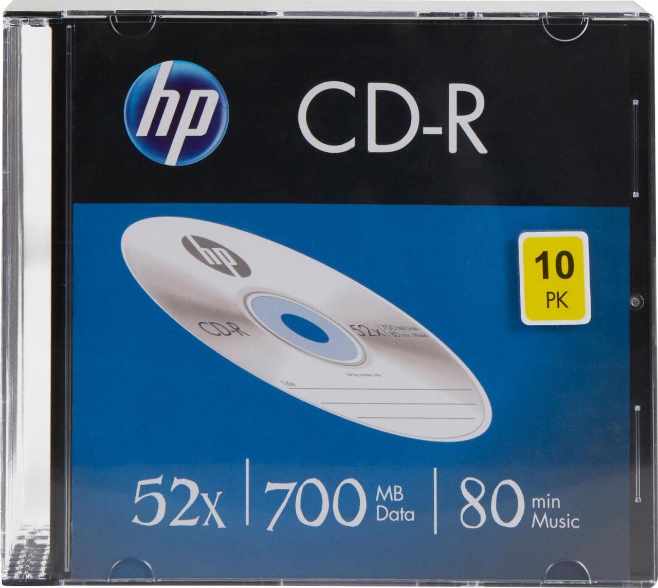 HP CD-R 700MB 52x 10erSlimcase Slim Case